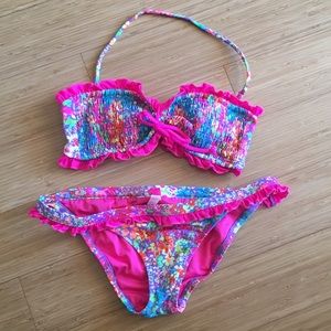 NWOT Victoria’s Secret floral bathing suit set!
